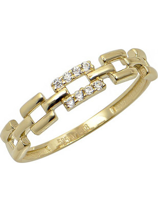 Million Diamonds Γυναικείο Δαχτυλίδι Βεράκι από Xρυσό 14K με Ζιργκόν RZ22057