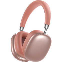 Remax RB-602HB Ασύρματα Bluetooth Ακουστικά Over Ear Ροζ