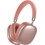 Remax RB-602HB Ασύρματα Bluetooth Ακουστικά Over Ear Ροζ