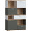 PoliHome Newty 3D2S Βιβλιοθήκη 115x40x167.6cm 162525299