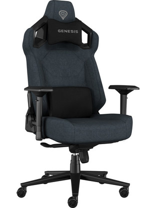 Genesis Nitro 800 Καρέκλα Gaming Υφασμάτινη με Ρυθμιζόμενα Μπράτσα Γκρι NFG-2245
