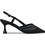 Envie Shoes Γόβες Slingback Δερμάτινες με Λεπτό Ψηλό Τακούνι & Στρας Μαύρες E84-21243-34