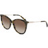 Longchamp LO746S 5516320 Γυναικεία Γυαλιά Ηλίου Στρογγυλά Ταρταρούγα Χρυσό με Καφέ Φακό