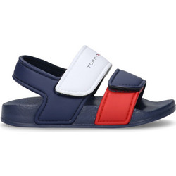 Tommy Hilfiger Παιδικά Πέδιλα για Αγόρι Ανατομικά Navy Μπλε Λευκά Κόκκινα T1X2-33913-1172-Y019