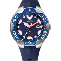 Citizen Orca Promaster Ανδρικό Ρολόι Solar με Μπλε Καουτσούκ Λουράκι BN0231-01L