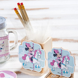 Parisis Μπομπονιέρα Βάπτισης Μολυβοθήκη Minnie Mouse Carousel από Ξύλο ΝΑ1122
