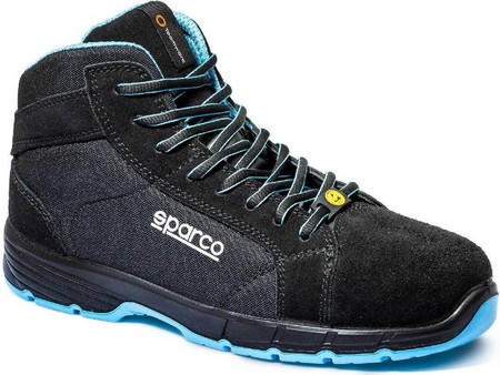 Sparco Horizon Μποτάκια Ασφαλείας S3 Αδιάβροχα Μαύρα Τιρκουάζ 07547NRCE