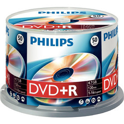 Philips DR4S6B50F/00 Εγγράψιμα DVD+R 16x 4.7GB Cake Box 50τμχ