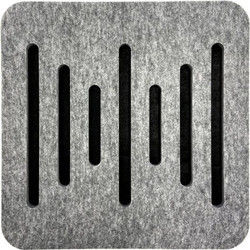 Acustico Audiodesigner Ecoplan Sounder Ηχοαπορροφητικό Πάνελ 60x60x4cm 1τμχ Γκρι / Μαύρο