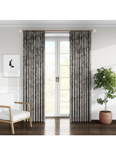 Ehome Κουρτίνα Παραθύρου με Τρέσα & Δαντέλα 270x280 595-13 Καφέ