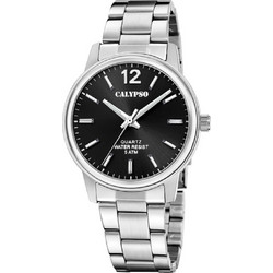 Calypso Ανδρικό Ρολόι με Ασημί Μεταλλικό Μπρασελέ K5864/6