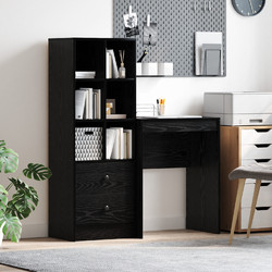 vidaXL Γραφείο Ξύλινο με Βιβλιοθήκη 3337298