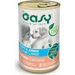 Oasy World Of Taste Puppy & Junior Medium & Large One Protein with Salmon 400gr
