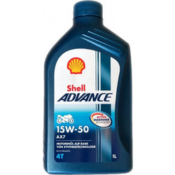 Shell Advance AX7 Συνθετικό Λάδι Μηχανής 4T 15W-50 1lt