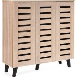 Homeplus Παπουτσοθήκη Ξύλινη Rialto Sonoma M90xΠ34xΥ90cm 12.01.0970