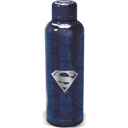 Stor Superman Symbol Παιδικό Παγούρι Θερμός Ανοξείδωτο Navy Μπλε