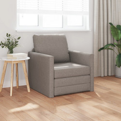 vidaXL Πολυθρόνα Κρεβάτι Εκρού 4106626