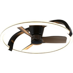Reality Stockholm R64262132 Ανεμιστήρας Οροφής 73cm με Φως & Τηλεχειριστήριο Μαύρος