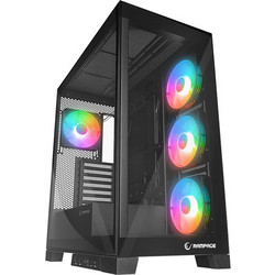 Rampage Hydra V2 Black Gaming Midi Tower Κουτί Υπολογιστή με Πλαϊνό Παράθυρο