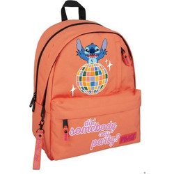 Must Stitch & Angel Σχολική Τσάντα Πλάτης Πορτοκαλί 565683