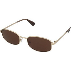 Max & Co MO0135 32E Ανδρικά Γυαλιά Ηλίου Ορθογώνια Μεταλλικά Χρυσά με Καφέ Φακό