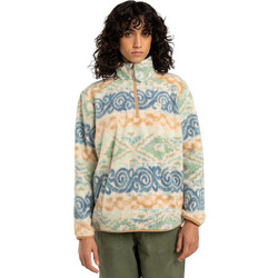 Billabong Boundary Mock Γυναικείο Φούτερ Fleece με Τσέπες Πράσινο Mint ABJFT00287-BGA0