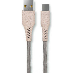 Ksix Braided USB-A to USB-C 1m Grey S1904582