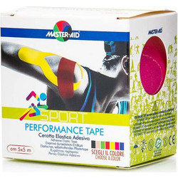 Master Aid Sport Performance Tape Ταινία Κινησιολογίας 5cm x 5m Ροζ 1τμχ