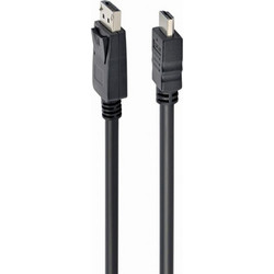 Cablexpert Καλώδιο DisplayPort to HDMI Male 3m Black CC-DP-HDMI-3M