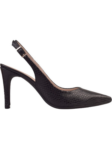 Marian Tibet Γόβες Slingback Δερμάτινες με Τακούνι Στιλέτο Μαύρες 2310V