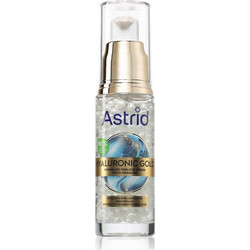 Astrid Hyaluronic Gold Αντιγηραντικό Ενυδατικό Serum Προσώπου για Λάμψη με Νιασιναμίδη & Υαλουρονικό 30ml