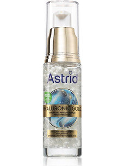 Astrid Hyaluronic Gold Αντιγηραντικό Ενυδατικό Serum Προσώπου για Λάμψη με Νιασιναμίδη & Υαλουρονικό 30ml