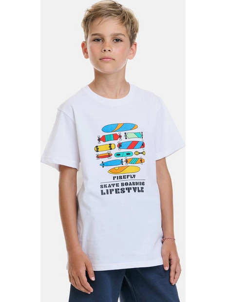 Firefly Παιδικό T-Shirt Κοντομάνικο Λευκό FBT25204-0001