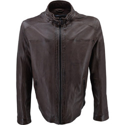 Leather 100 Ανδρικό Μπουφάν Χειμωνιάτικο Καφέ 61-M-1118