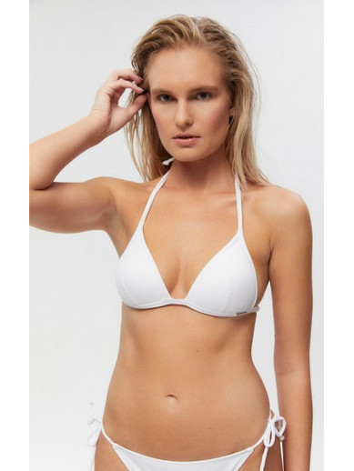Minerva Bikini Top Τριγωνάκι Λευκό 90-9322B