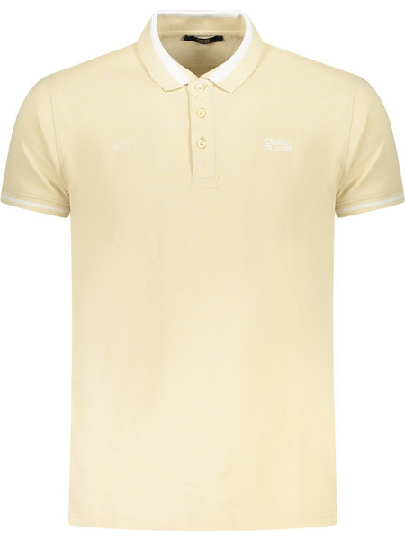 Cavalli Class Ανδρική Μπλούζα Polo Κοντομάνικη Εκρού TXT64R-KB002-03528