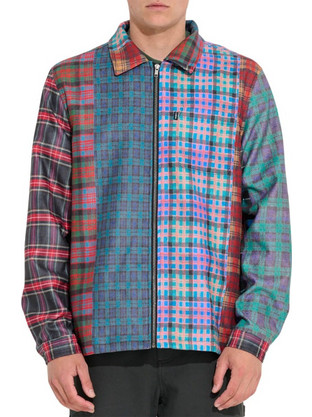 Misfit Ανδρικό Μπουφάν Puffer Πολύχρωμο MT024W2403-CHECK