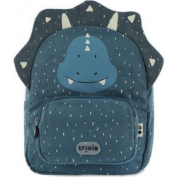 Trixie Mr. Triceratops Σχολική Τσάντα Πλάτης Νηπιαγωγείου Μπλε T90228