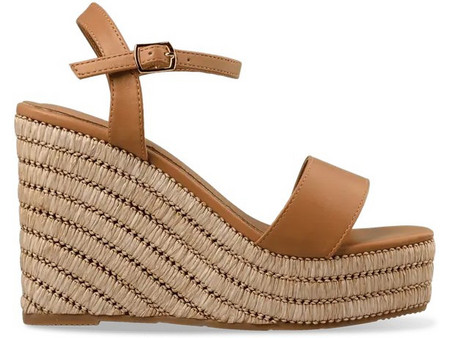 Envie Shoes Καλοκαιρινές Γυναικείες Πλατφόρμες Πολύ Ψηλές Ταμπά E33-21200-26