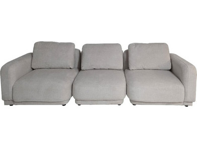 Artekko Cloud Τριθέσιος Καναπές Μπεζ 98x95x68cm 735-2212-A
