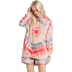 Volcom Truly Stoked Γυναικείο Φούτερ Oversized με Κουκούλα & Τσέπες Ροζ B4112108-MLT