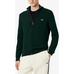 Lacoste Ανδρική Ζακέτα Φούτερ με Φερμουάρ Χακί 3AH1957-YZP