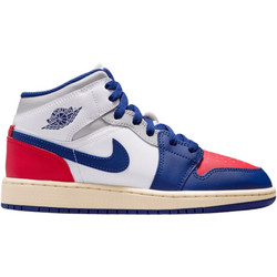 Jordan Air Jordan 1 Παιδικά Sneakers Μποτάκια Royal Blue Κόκκινα Λευκά DQ8423-102