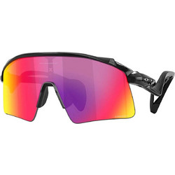 Oakley OO9519 01 Ανδρικά Γυαλιά Ηλίου Μάσκα Κοκάλινα Μαύρα με Ροζ Φακό