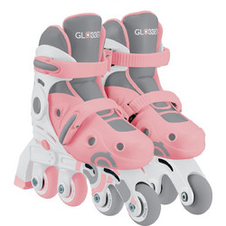 Globber Inline Αυξομειούμενα Rollers Παιδικά Ροζ Γκρι