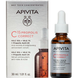 Apivita C15 Propolis Correct Αντιγηραντικό Serum Προσώπου με Βιταμίνη C 30ml