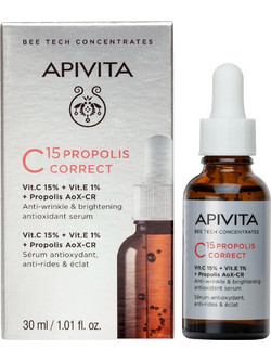 Apivita C15 Propolis Correct Αντιγηραντικό Serum Προσώπου με Βιταμίνη C 30ml