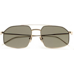 Kaleos ROSS-003 Ανδρικά Γυαλιά Ηλίου Aviator Μεταλλικά Χρυσά με Καφέ Φακό