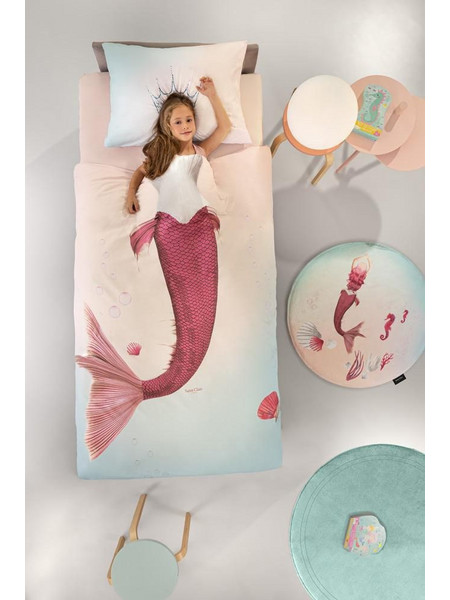 Saint Clair Mermaid Σετ Παιδική Παπλωματοθήκη Μονή Βαμβακερή 160x225 Πολύχρωμη