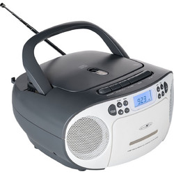 Reflexion RCR2260 Φορητό Ράδιο CD Player με Κασετόφωνο Λευκό Γκρι